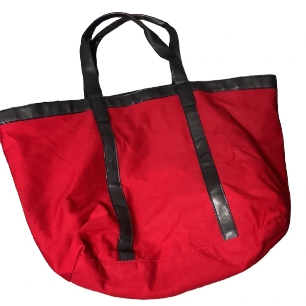 Victoria Secret canvas red tote